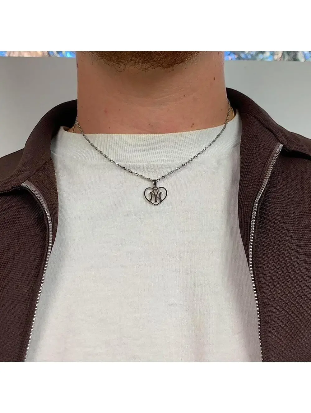 Y2K Gold Stainless Steel Steel Chain Necklace